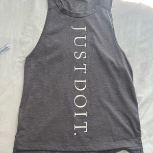 Nike Dri-FIT Gray Running Shirt Tank Top
